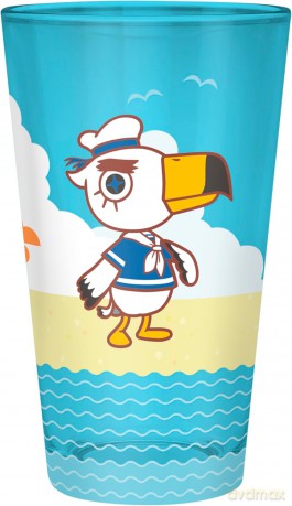 ANIMAL CROSSING - Large Glass - 400ml - Beach Characters - box