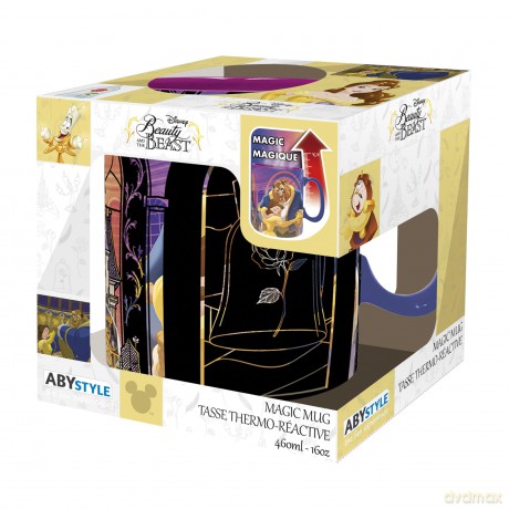DISNEY - Kubek zmieniający kolor 460ml - Piękna i bestia - cardboard