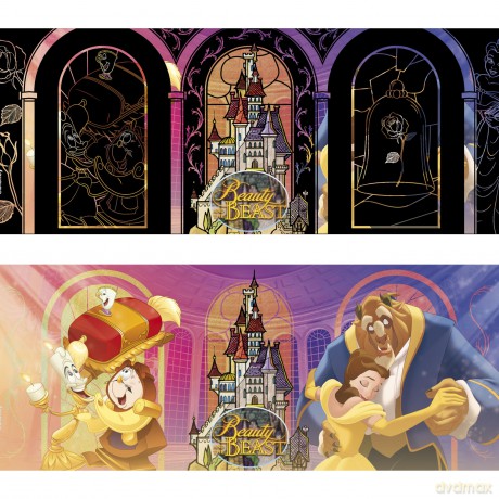 DISNEY - Kubek zmieniający kolor 460ml - Piękna i bestia - cardboard