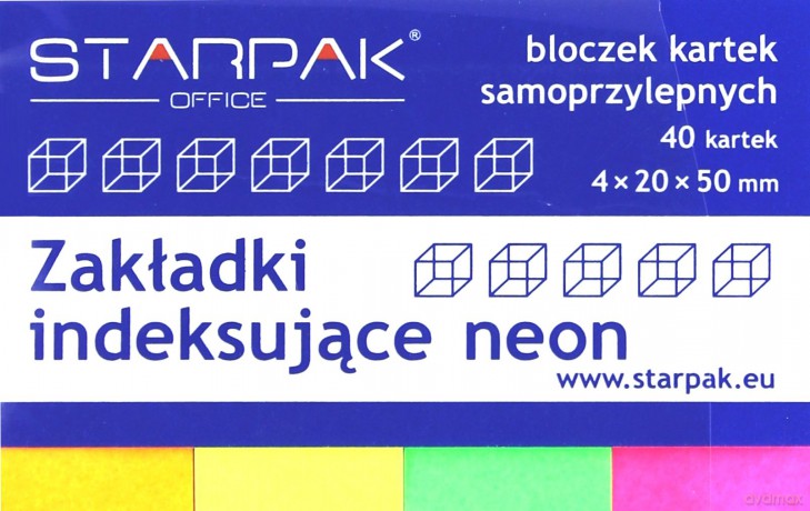 Zakładki indeksujące neon [SZKOŁA]