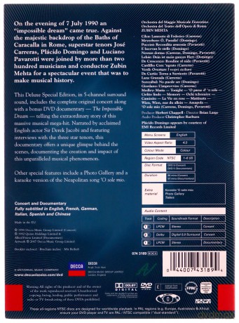 Three Tenors: The Original Three Tenors Concert Deluxe [2DVD]