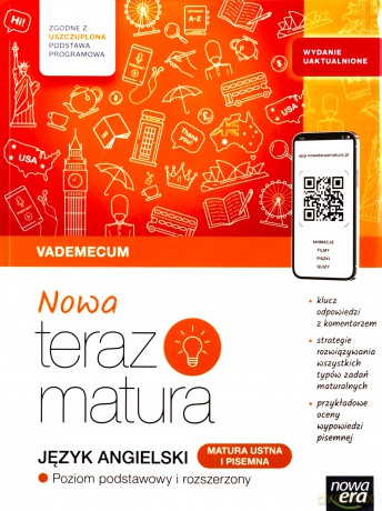 Teraz matura 2025-2026 Język angielski Vademecum zakres podstawowy i rozszerzony [KSIĄŻKA]