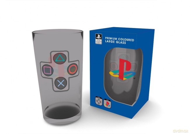 PLAYSTATION - Large Glass - 400ml - Buttons Colour - box