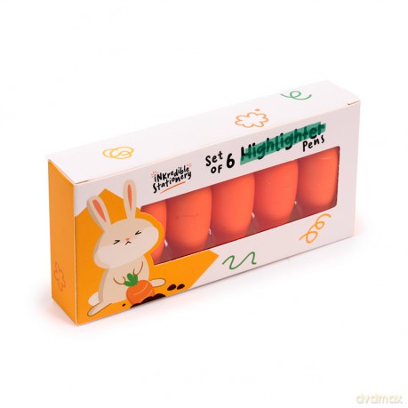 Zakreślacz Carrot 6 sztuk STA398