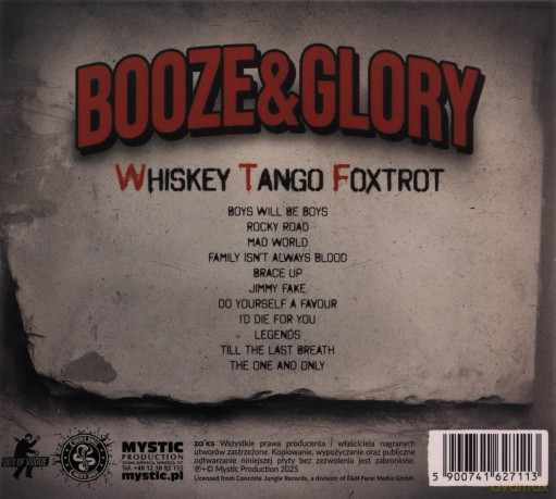 Booze And Glory: Whiskey Tango Foxtrot (digipack) [CD]