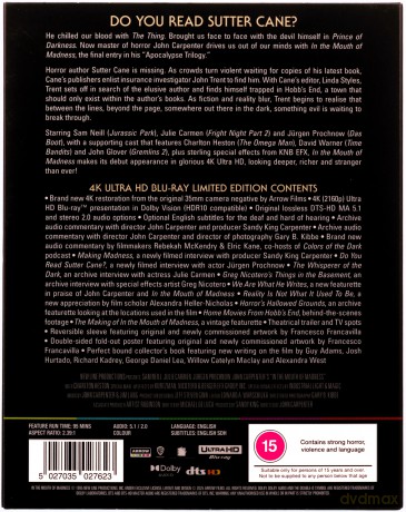 In the Mouth of Madness (W paszczy szaleństwa) (Limited Edition) [Blu-Ray 4K]