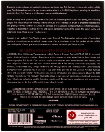 The Sadness (Smutek) [Blu-Ray 4K]