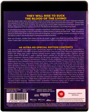 Zombie Flesh Eaters (Zombi 2) [Blu-Ray 4K]
