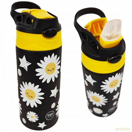 Bidon metalowy Coolpack bono daisy black