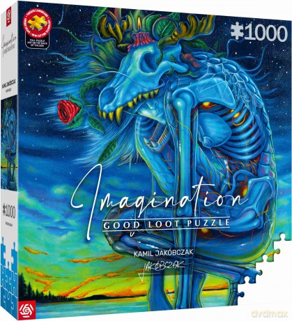 GOOD LOOT 1000 el. Imagination Kamil Jakóbczak Biały Wilk [PUZZLE]