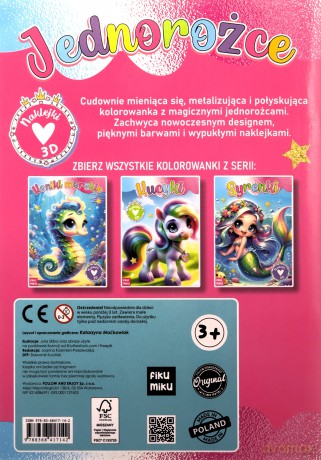 Jednorożce 3D [KSIĄŻKA]