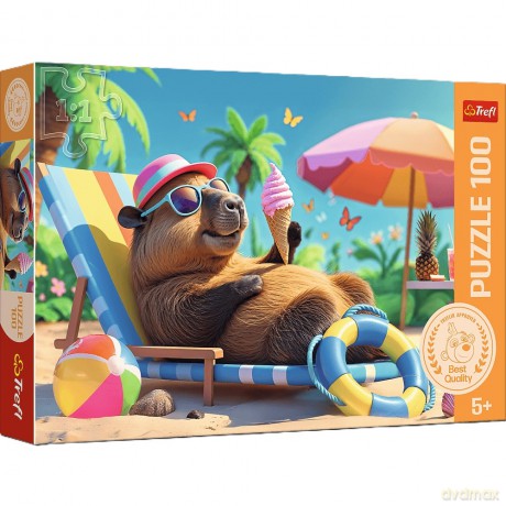 TREFL 100 el. Relaks w stylu kapibary 16537 [PUZZLE]