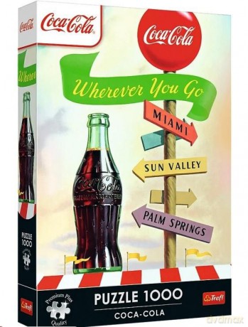 TREFL 1000 el. Trefl Premium Plus Coca-Cola Gdziekolwiek zmierzasz 12098 [PUZZLE]