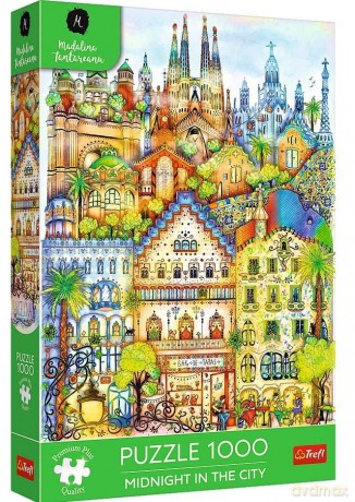 TREFL 1000 el. Trefl Premium Plus Midnight in the City O północy w Barcelonie 12074 [PUZZLE]