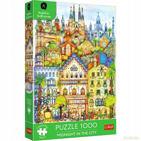 TREFL 1000 el. Trefl Premium Plus Midnight in the City O północy w Barcelonie 12074 [PUZZLE]