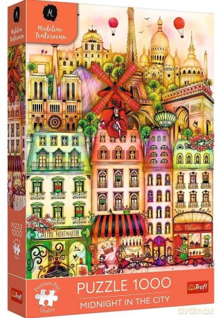 TREFL 1000 el. Trefl Premium Plus Midnight in the City O północy w Paryżu 12073 [PUZZLE]