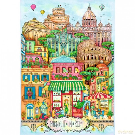 TREFL 1000 el. Trefl Premium Plus Midnight in the City O północy w Rzymie 12072 [PUZZLE]