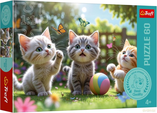 TREFL 60 el. Trzy kociaki 17412 [PUZZLE]