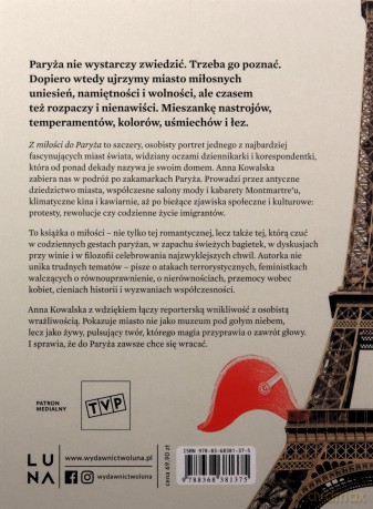 Z miłości do Paryża. Tajemnice miasta marzeń - Anna Kowalska [KSIĄŻKA]