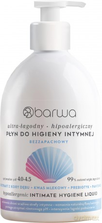 BARWA Hipoalergiczna Ultra-łagodny płyn do higieny intymnej - bezzapachowy 500 ml