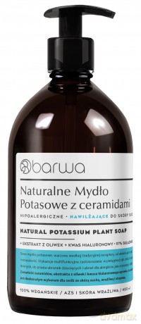 BARWA NAT.MYDŁO W PŁYNIE POTAS NAWILŻ.480ml