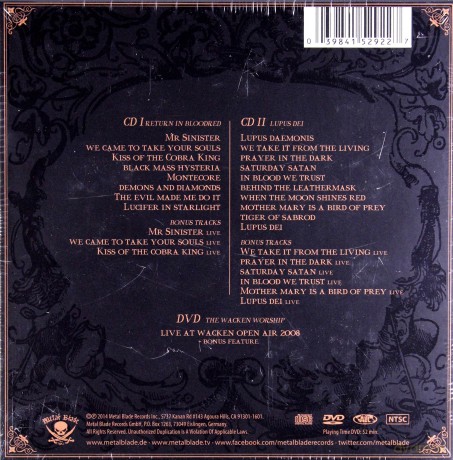Powerwolf: The History Of Heresy I 2004-2008 (digipack) [2CD]+[DVD]