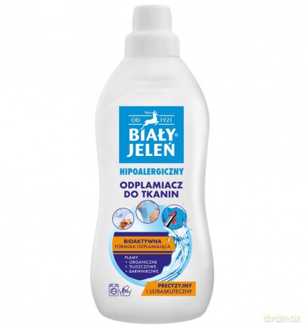 BIAŁY JELEŃ Hipoalergiczny odplamiacz do tkanin 1000 ml