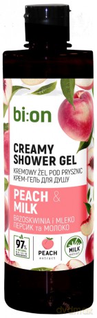 BIO NATURELL Kremowy żel pod prysznic Brzoskwinia i Mleko 473 ml