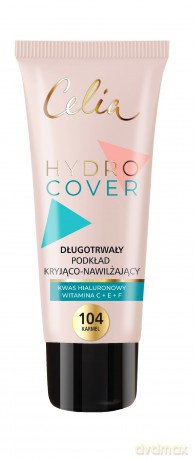 CELIA Hydro Cover Długotrwały podkład kryjąco-nawilżający 104 Karmel 30 ml