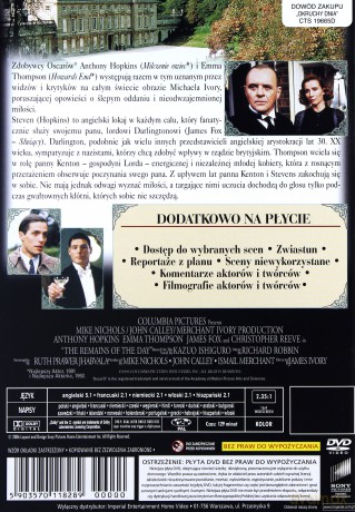 Okruchy dnia [DVD]