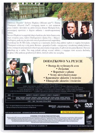 Okruchy dnia [DVD]