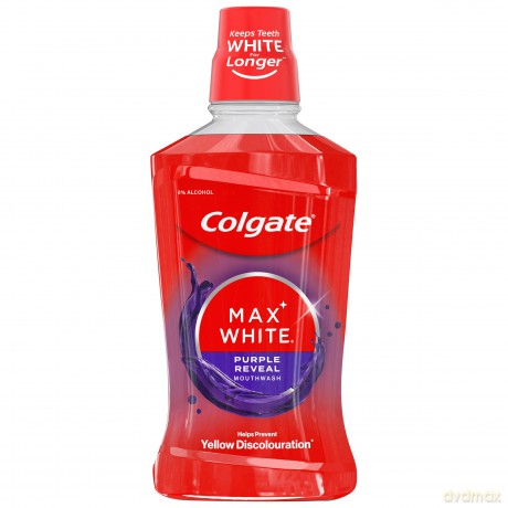 COLGATE Plax Max White Płyn do płukania jamy ustnej Purple Reveal 500 ml