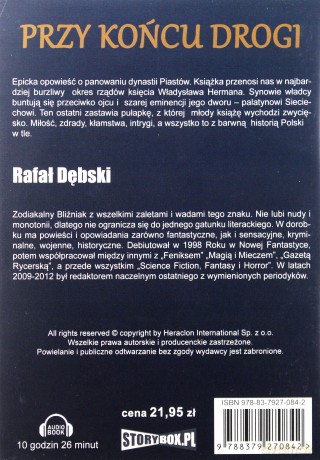 Przy końcu drogi - Rafał Dębski [AUDIOBOOK] [CD-MP3] 