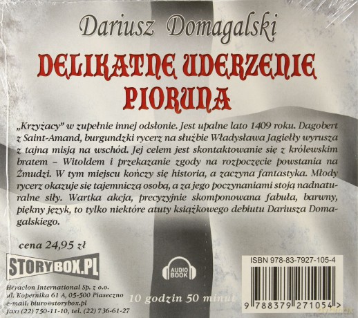 Delikatne uderzenie pioruna - Dariusz Domagalski [AUDIOBOOK] [CD-MP3] 
