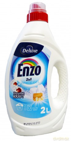 DELUXE ENZO Żel do prania 2L BIAŁY