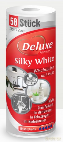 DELUXE Ścierka na rolce bezpyłowa 50szt