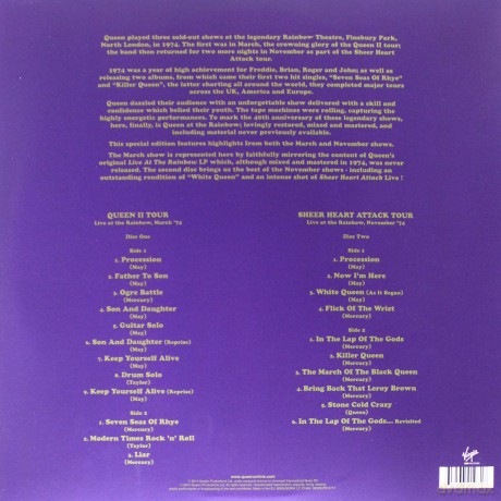 Queen Live At The Rainbow' 74 [2xWinyl]