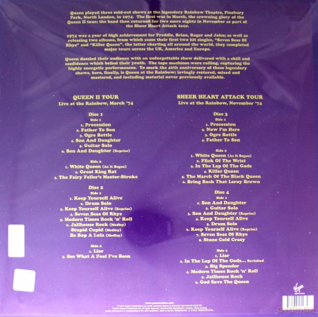 Queen Live At The Rainbow' 74 [BOX] [4xWinyl]