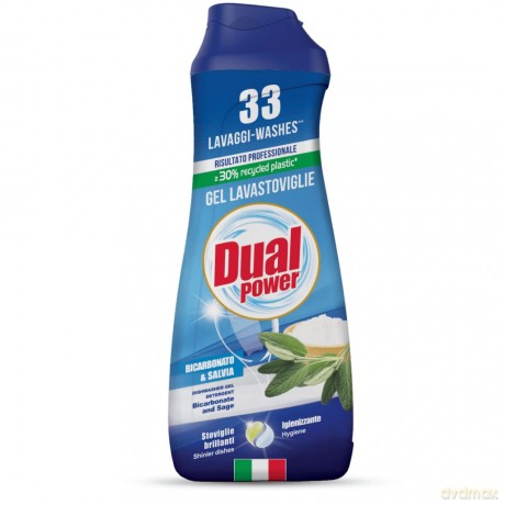 DUAL POWER Żel do zmywarki 660ml BICARBONATO