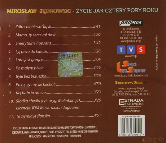 Mirosław Jędrowski: Życie Jak Cztery Pory Roku [CD]