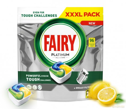 FAIRY Platinum All in One Kapsułki do zmywarki Lemon 1 op. - 96 szt.
