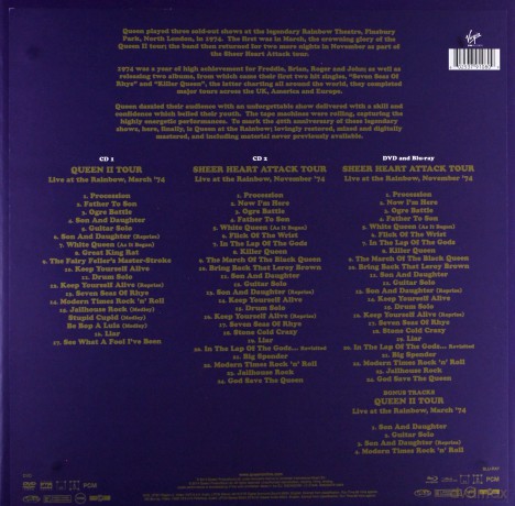 Queen Live At The Rainbow' 74+dodatki [BOX] [2CD]+[Blu-Ray]+[DVD]
