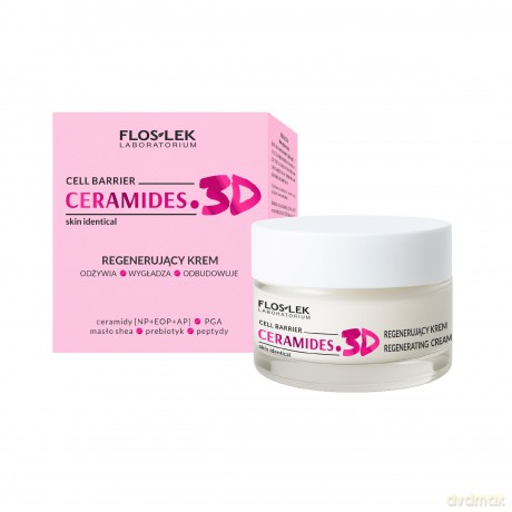 FLOSLEK CERAMIDES. 3D Regenerujący krem do twarzy 50 ml