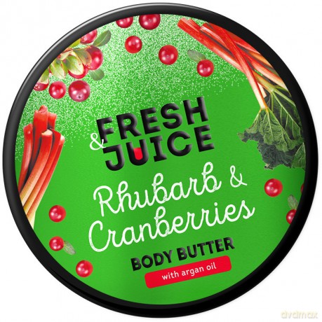 FRESH JUICE Masło do ciała Rabarbar i Żurawina 200 ml