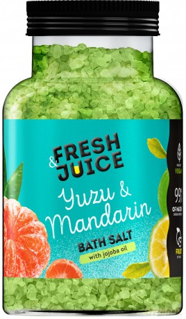 FRESH JUICE Sól do kąpieli Yuzu i Mandarynka 700 g