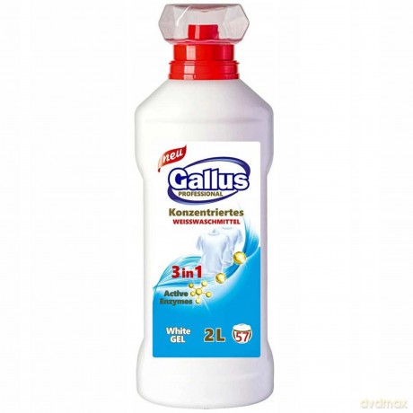 GALLUS PROFESSIONAL Żel do prania 3w1 (57 prań) - White 2 L