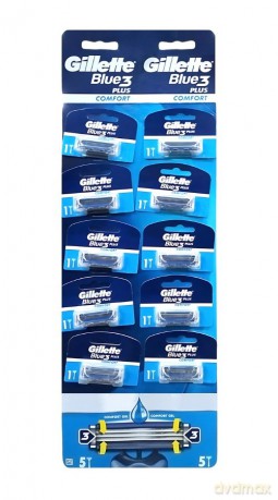 GILLETTE Blue 3 Plus Comfort Maszynka do golenia dla mężczyzn 1 op. - 10 szt.