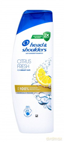 HEAD&SCHOULDERS Citrus Fresh Szampon przeciwłupieżowy do włosów tłustych 400 ml