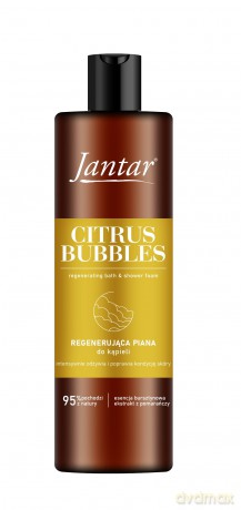 JANTAR Regenerująca Piana do kąpieli z esencją bursztynową i ekstraktem z pomarańczy - Citrus Bubbles 400 ml