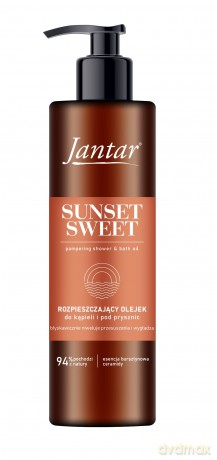 JANTAR Rozpieszczający Olejek pod prysznic i do kąpieli z esencją bursztynową i ceramidami - Sunset Sweet 400 ml